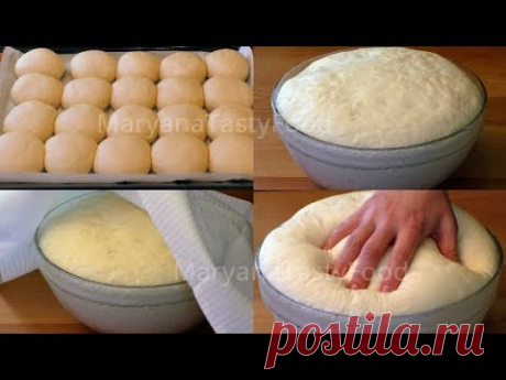 ✧ УНИВЕРСАЛЬНОЕ ЧУДО-ТЕСТО, Мое Любимое! Без Яиц и Молока ✧ Yeast Dough ✧ Марьяна