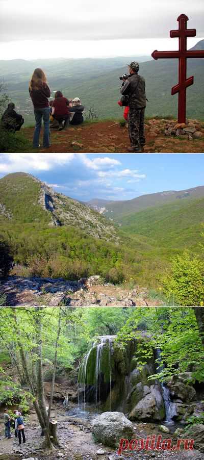 Что посмотреть в Крыму? Окрестности Большого каньона. Барская поляна, гора Орлиный залёт, водопад Серебряные струи