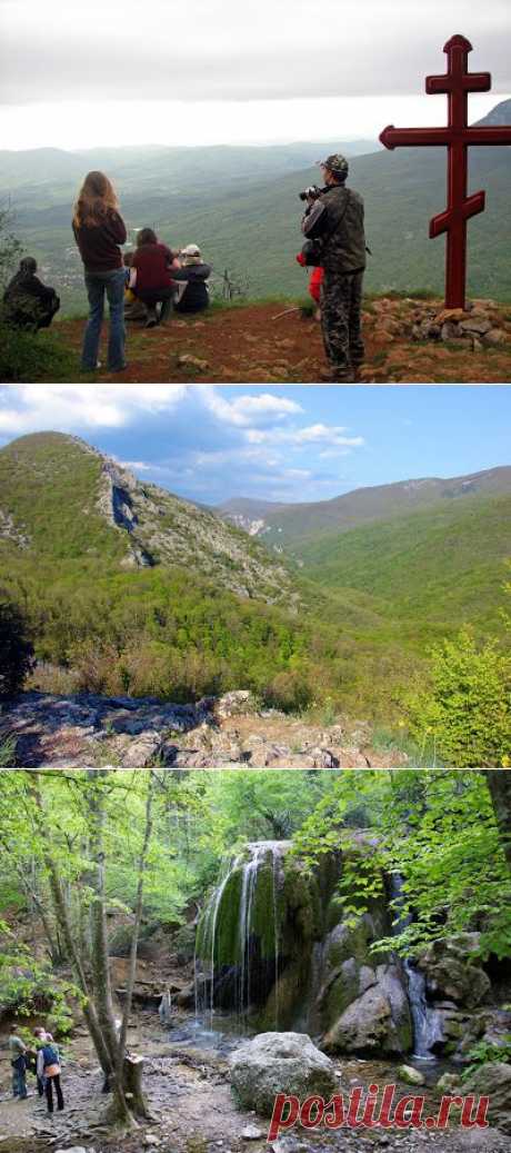 Что посмотреть в Крыму? Окрестности Большого каньона. Барская поляна, гора Орлиный залёт, водопад Серебряные струи