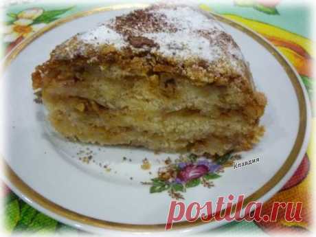 Насыпной яблочный пирог #спас Автор рецепта Клепцова Клавдия - Cookpad