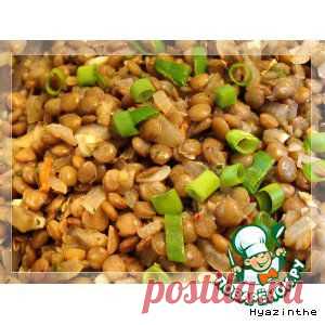 Гарнир из чечевицы - кулинарный рецепт