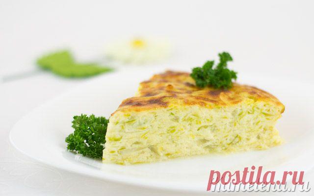 Запеканка из кабачков и плавленого сыра