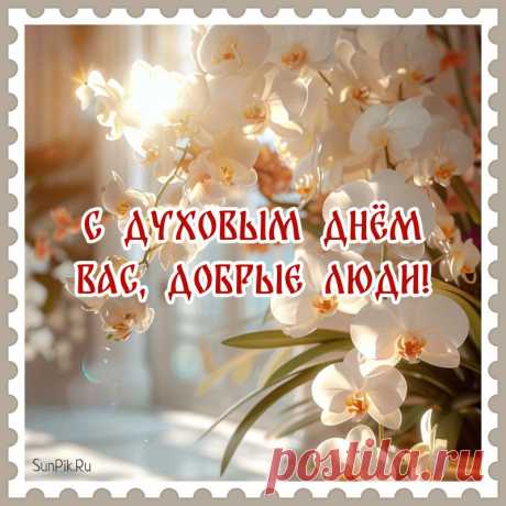 В Духов день желаю мира, доброты, светлых надежд и благодати в жизни. Пусть голова думает только о хорошем, пусть сердце велит поступать честно и благородно.