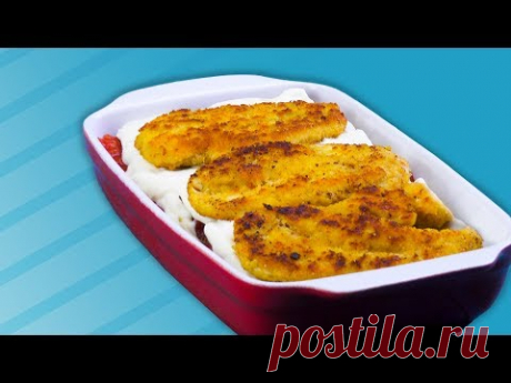 (348) Шницель-Лазанья Из Курицы: Этот Рецепт Идеально Совмещает Два Любимых Блюда - YouTube