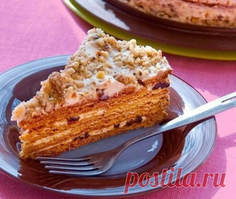 Вкусный, полезный и удивительно красивый -медовый торт по особому рецепту