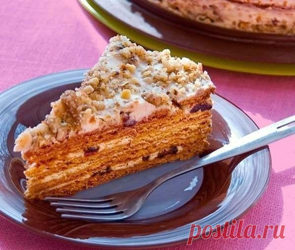 Вкусный, полезный и удивительно красивый -медовый торт по особому рецепту