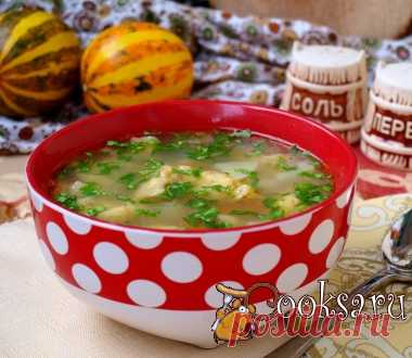 Суп с тыквенными клёцками на мясном бульоне фото рецепт приготовления