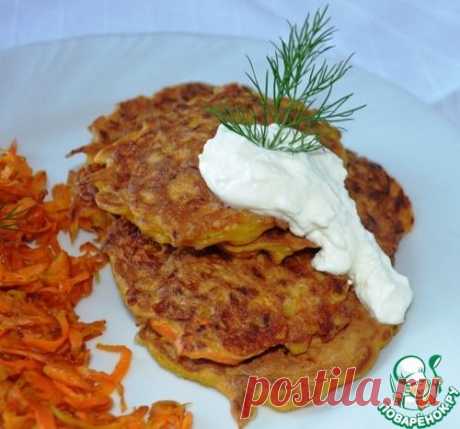 Морковные оладушки - кулинарный рецепт