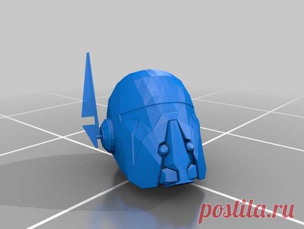 SW TOR Helmet by Jace1969 An old file from my Pepakura making days that I discovered in Pepakura Designer you can export to .OBJ and in 