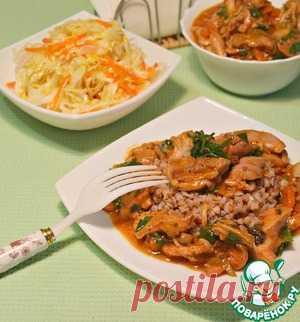 Куриное филе из мультиварки с гречкой - кулинарный рецепт