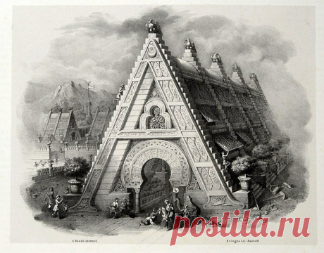 Архитектурный алфавит от Antonio Basoli.