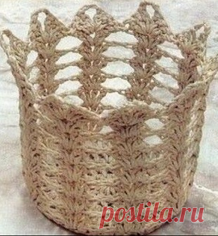 Схемы корзинок крючком