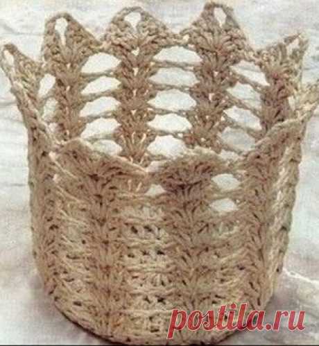 Схемы корзинок крючком