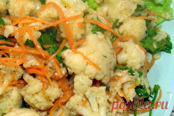ЦВЕТНАЯ КАПУСТА ПО-КОРЕЙСКИ
очень вкусное диетическое блюдо. 

Ингредиенты: 
-Цветная капуста – 700 г 
Показать полностью…
