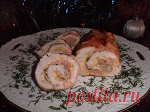 Рецепт - Рулет банкетный » ВКУСНЫЕ РЕЦЕПТЫ 2012 С ФОТО. Вкусные рецепты с фотографиями. Рецепты салатов, рецепты тортов, рецепты первых и вторых блюд на каждый день!