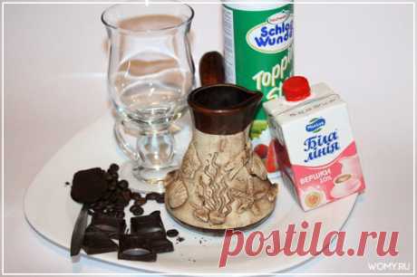 Кофе с шоколадом и сливками