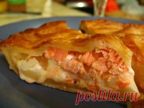 Лосось в слойке: смотрится оригинально, а на вкус просто сказка ....