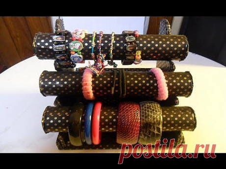 manualidades:organizador de pulseras - YouTube