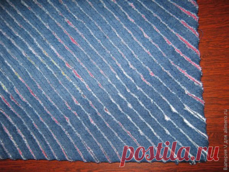 Мастер-класс сумки из джинсовой ткани в технике „Синель“.