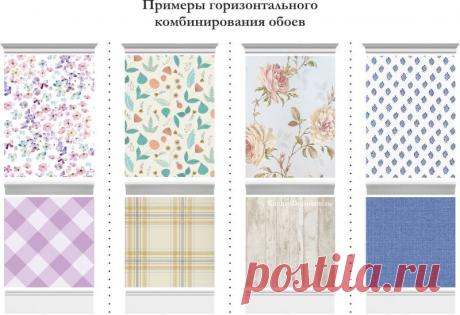 Комбинируем обои на кухне – правила сочетания и идеи (50 фото)