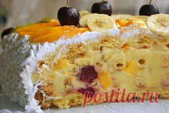 Торт «Тропиканка»:
летний десерт