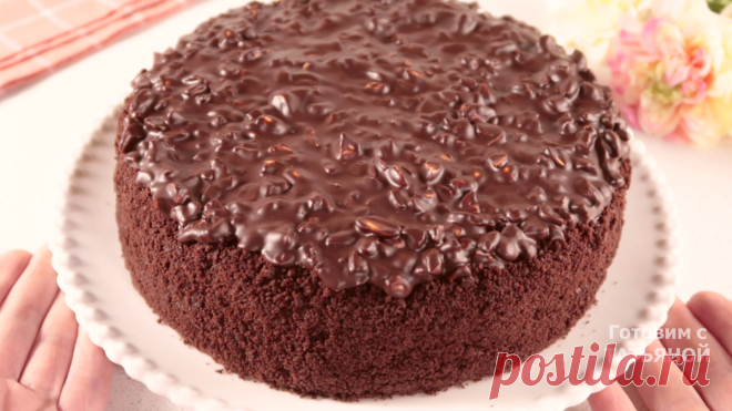 Роскошный торт вкуснее чем сникерс. Он просто тает во рту. Быстро просто и очень вкусно | Готовим с Татьяной | Дзен