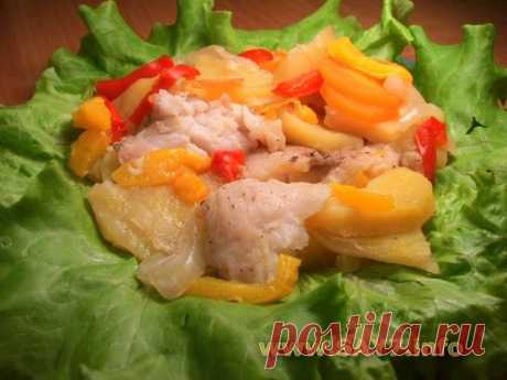 Рыба с картофелем, запеченная в фольге