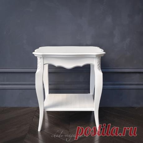 Маленький прикроватный столик – массив бука цвета слоновая кость купить по цене 32 970 руб. в Москве — интернет магазин chudo-magazin.ru