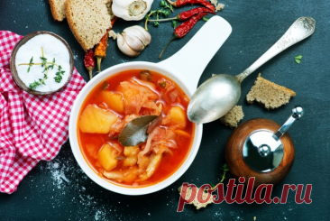 Борщ с мясом