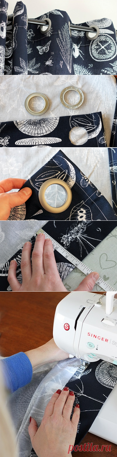 Шторы на люверсах своими руками ​ — Мастер-классы на BurdaStyle.ru