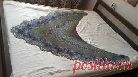 Cовместное вязание шали дизайнера Erich Engeln, схема С | Пряжа Кауни, Дундага, Лимбажу в наличии. Вязание