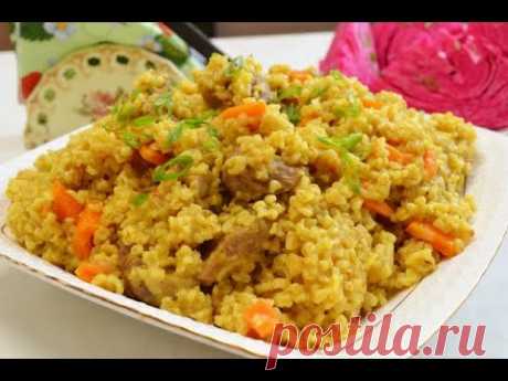Вкуснее обычного плова. ВАМ ОЧЕНЬ ПОНРАВИТСЯ.  БУЛГУР С МЯСОМ