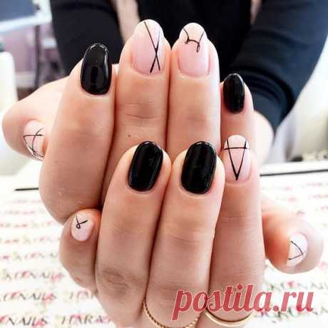 ТОП 20 геометрического маникюра. Выглядит очень стильно и со вкусом. | Краше Всех