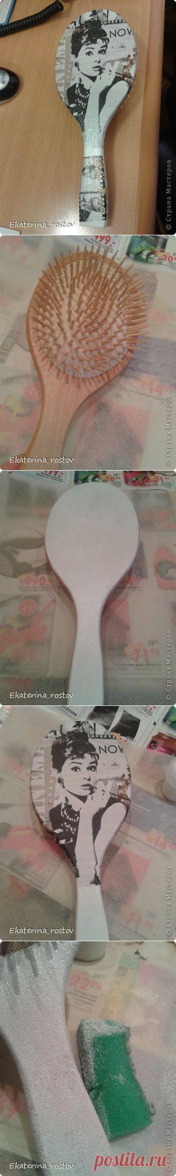 Мини-мастер класс по декупажу расчески | Страна Мастеров
