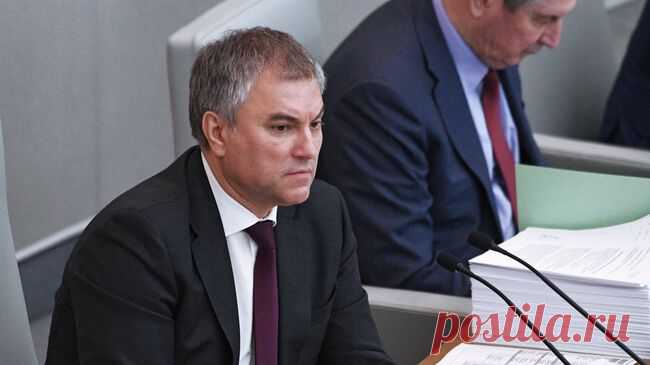 Володин поручил запретить закупки военной формы за рубежом
