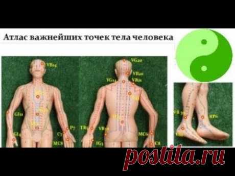 ❗АТЛАС ВАЖНЕЙШИХ ТОЧЕК ТЕЛА ЧЕЛОВЕКА . Примеры массажа