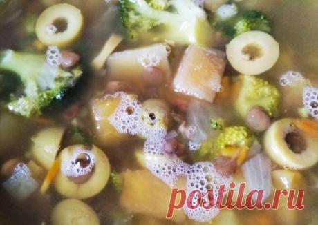 Суп с чечевицей, оливками и брокколи - пошаговый рецепт с фото. Автор рецепта Маргарита 🏃♂️ . - Cookpad