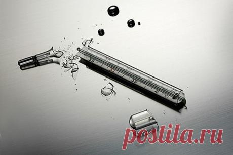 Что делать, если разбился градусник?