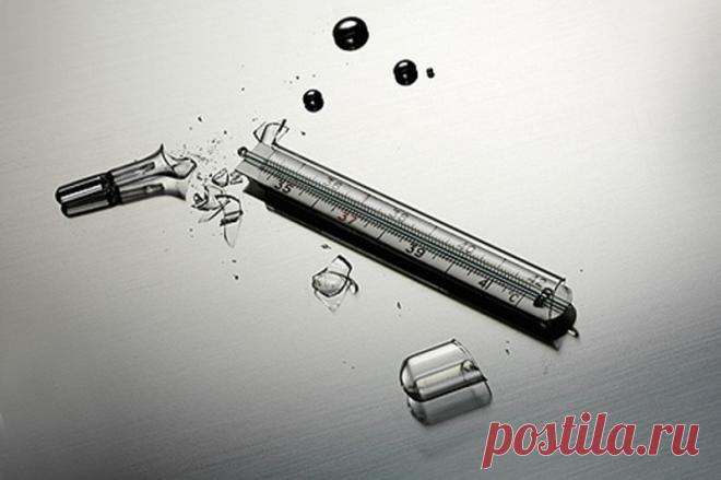 Что делать, если разбился градусник?