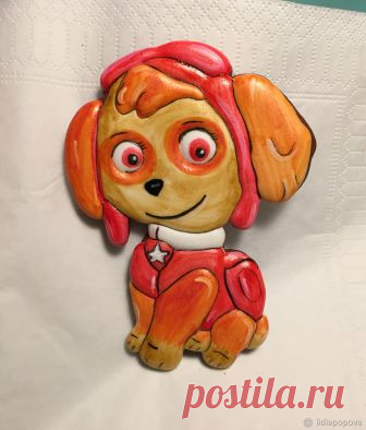 Изготавливаем пряничного щенка «Скай» из мультфильма «Щенячий Патруль» – Ярмарка Мастеров