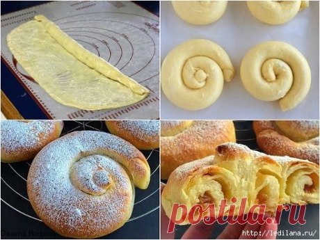 Испанские булочки Ensaimadas.