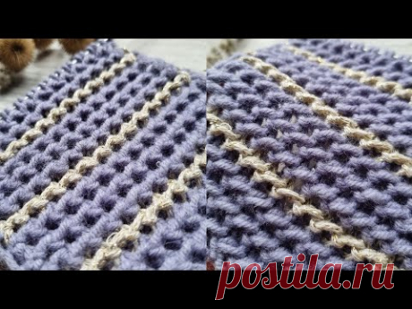 Почти как Шанель, но вяжется проще🧶👠❤️knitting pattern.