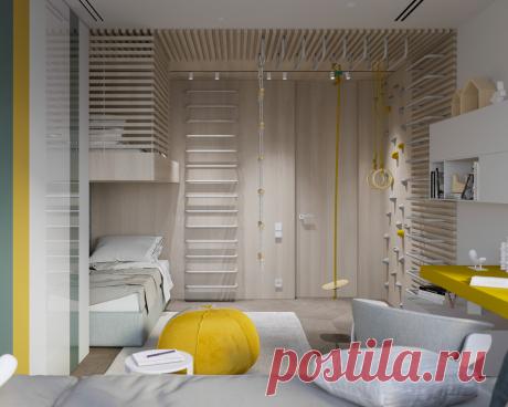 Детская площадью 19 кв.м для двух мальчиков., автор Architecture Studio MOPS , конкурс "детская: территория креатива" | PINWIN - конкурсы для архитекторов, дизайнеров, декораторов