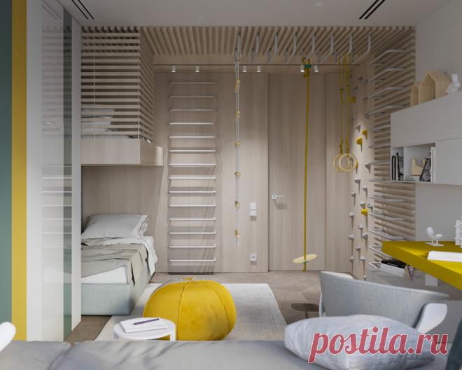 Детская площадью 19 кв.м для двух мальчиков., автор Architecture Studio MOPS , конкурс 