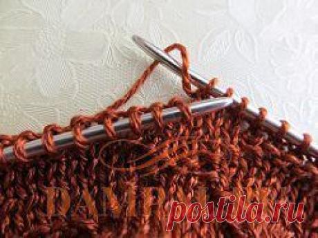 Способы прибавления петель спицами | DAMские PALьчики. ru
