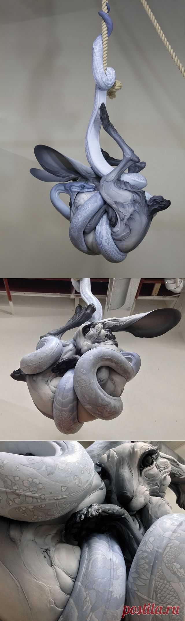 Скульптор Beth Cavener Stichter – “Запутавшиеся”