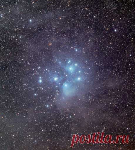 M45: звёздное скопление Плеяды / Интересный космос