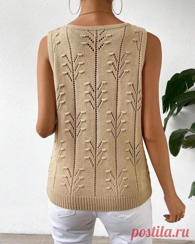 Максимально летние, ажурные, симпатичные модели спицами (пример+схема) и узоры (пример+ схема) | Мама вяжет & Katrin_KnitStyle | Дзен