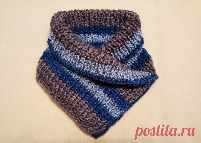 Манишка спицами школьнице. 3 часа - и готово теплое дополнение на ветреную погоду | Вязание длиною в жизнь | Яндекс Дзен