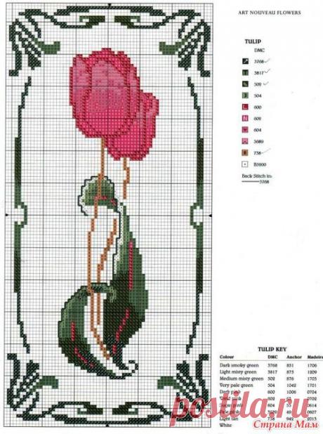 вышивание крестиком цветы - Поиск в Google
